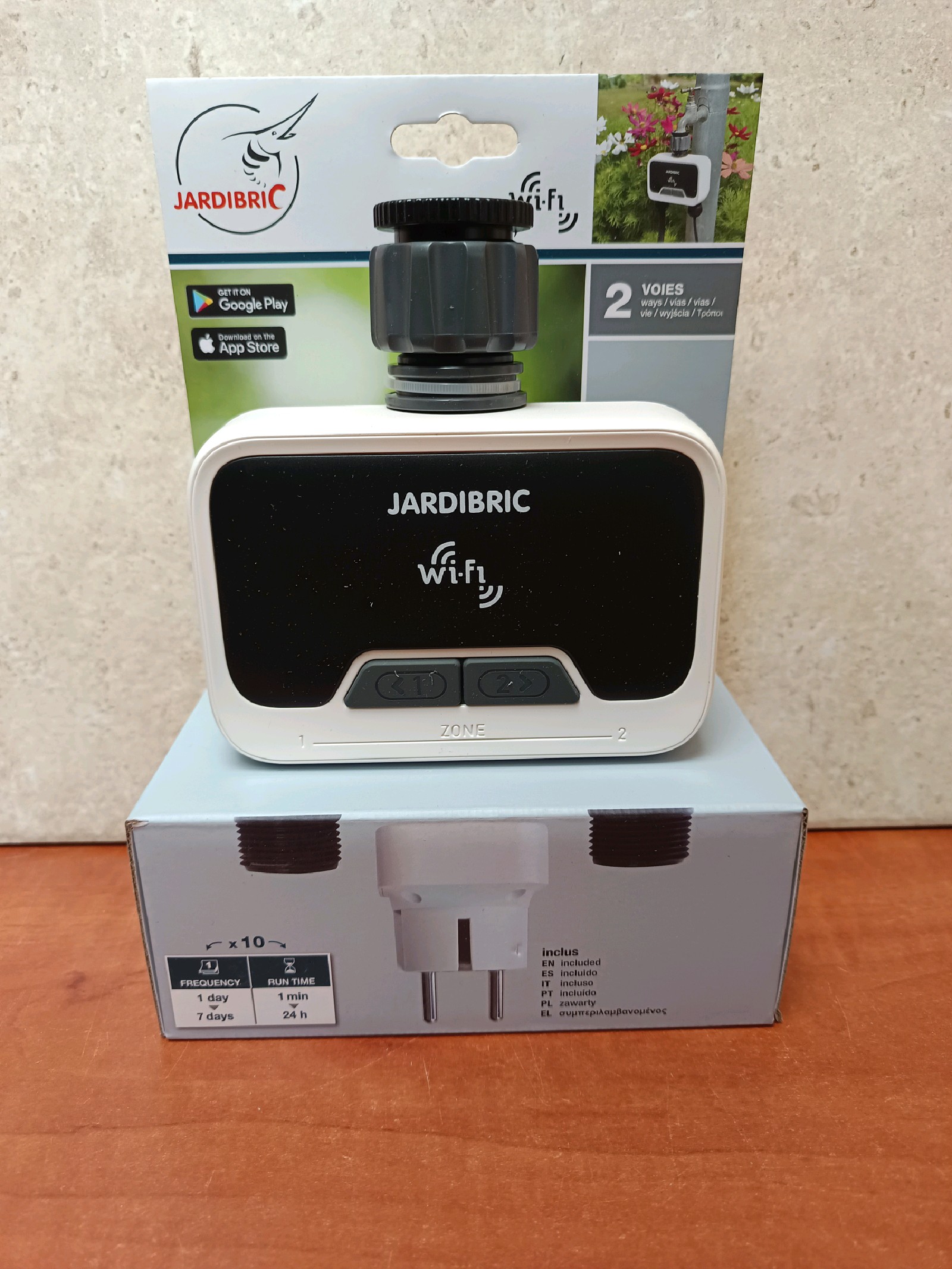 JARDIBRIC WiFi'ly programmateur d'arrosage 2 voies