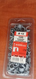Lot de 100 attaches pour câble Ø12 mm