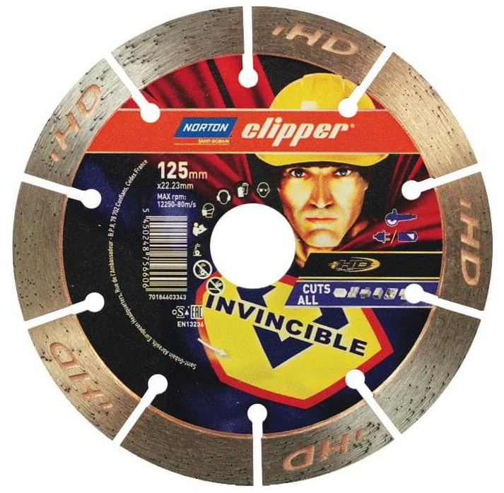 Norton Clipper Mr. Invincible disque diamant 125 x 22,23 mm
