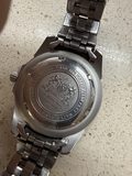Montre Festina analogique cadran bleu, date, bracelet métal — photo 2