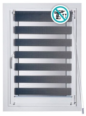 Stor Planet store enrouleur Clip&Fix argent 120 x 180 cm
