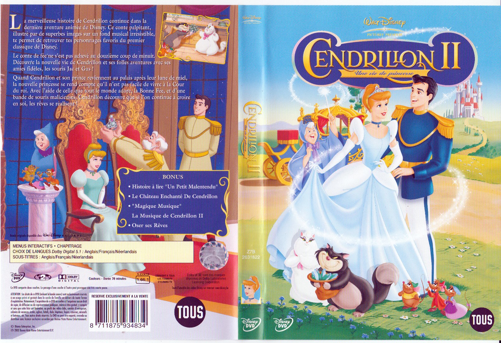 Cendrillon 2 - Une Vie De Princesse - Edition Belge