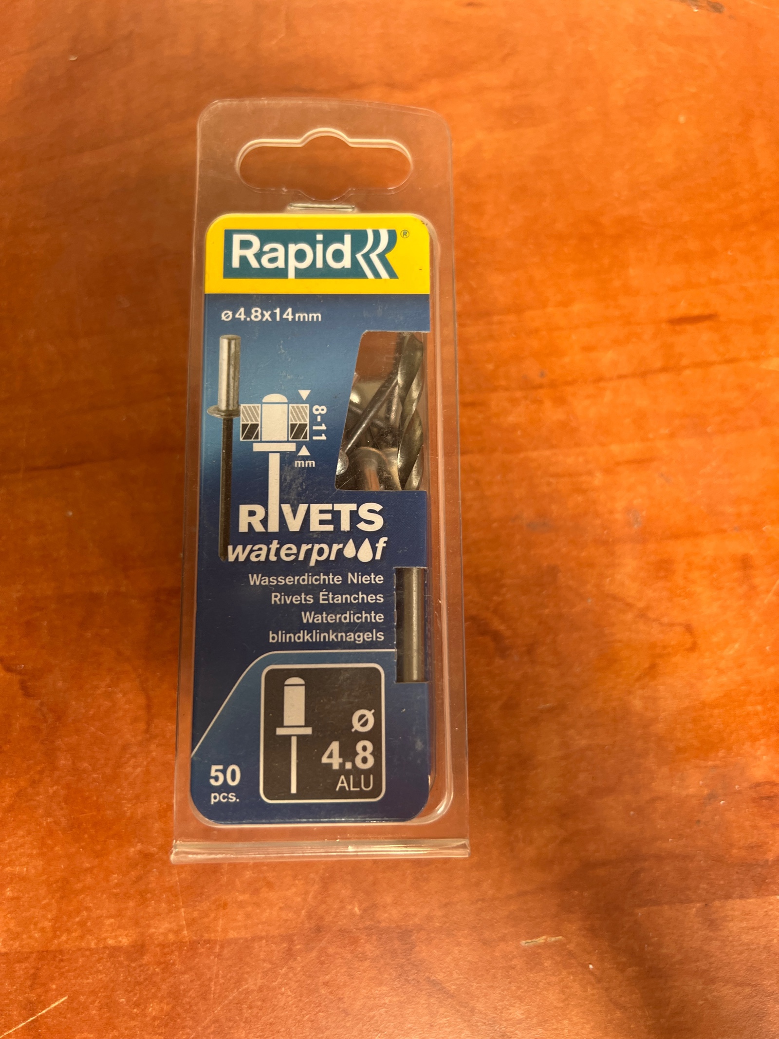 Rapid Rivets étanches Ø 4,8 x 14 mm - aluminium - boîte de 50