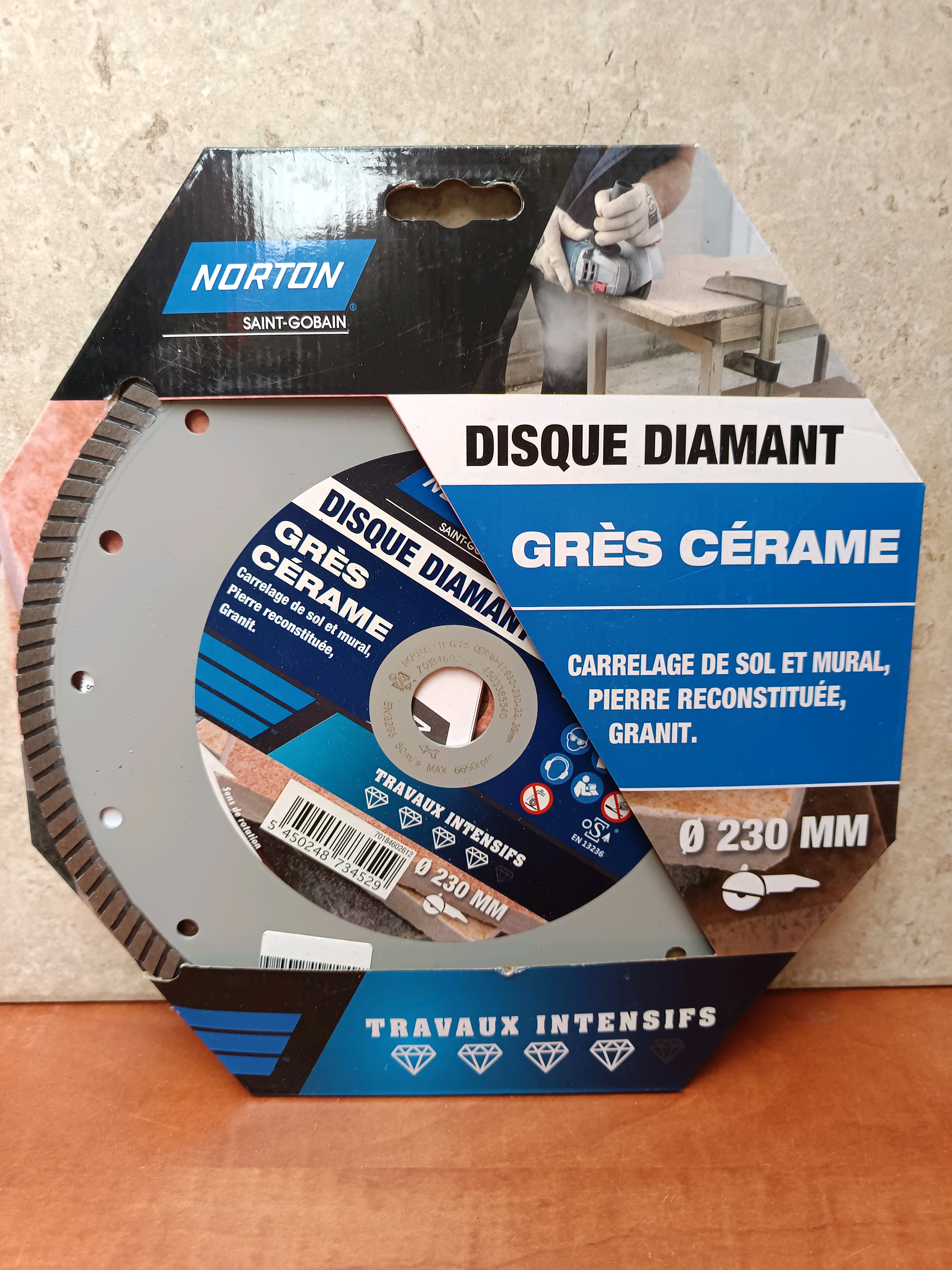 Norton Saint-Gobain Disque diamant Grès cérame Ø230 mm