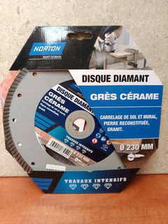 Norton Saint-Gobain Disque diamant Grès cérame Ø230 mm