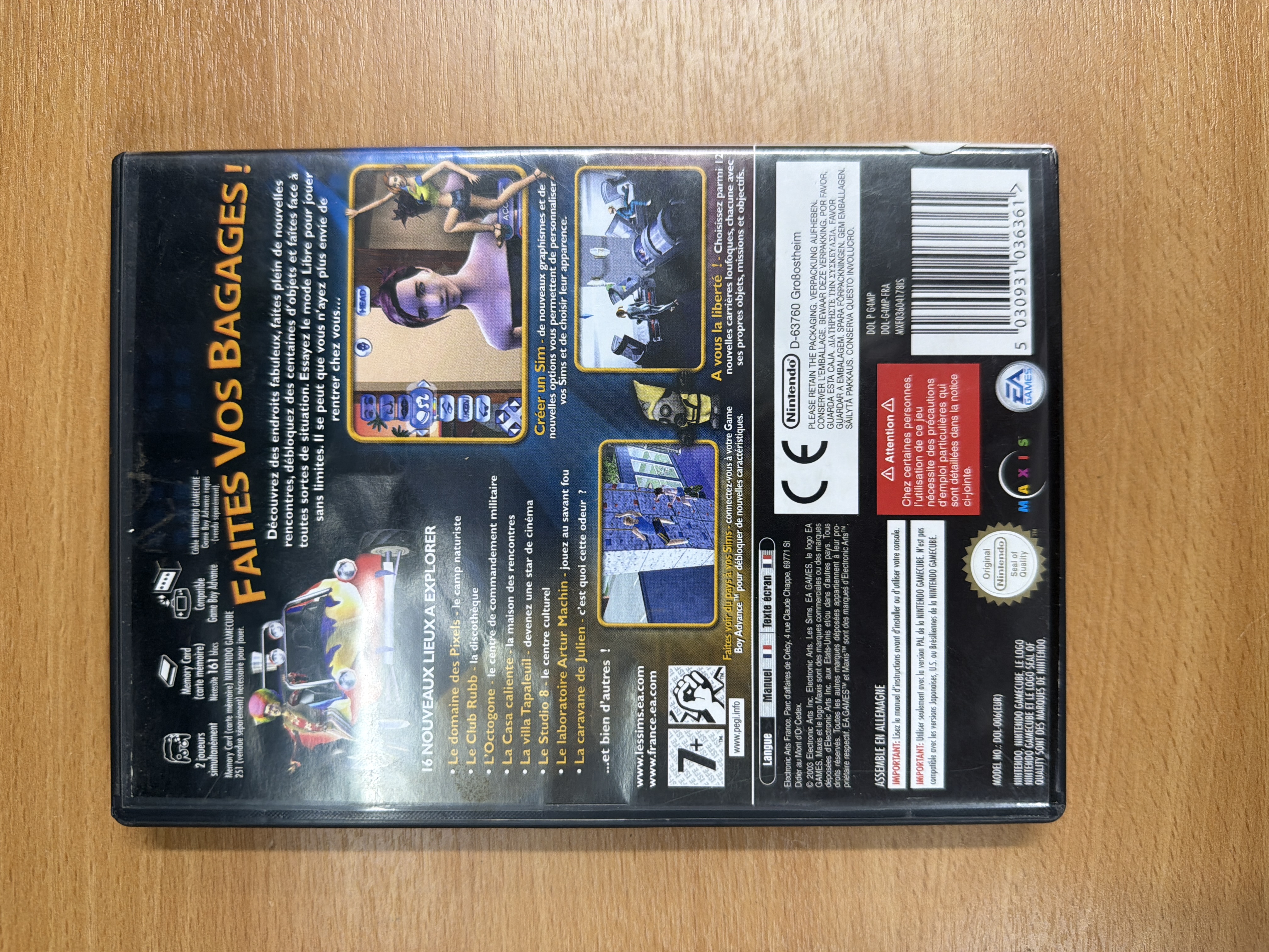 Les Sims Permis de sortir Nintendo GameCube PAL — photo 3