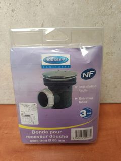 Rousseau Bonde pour receveur de douche Ø 60 mm, sortie horizontale