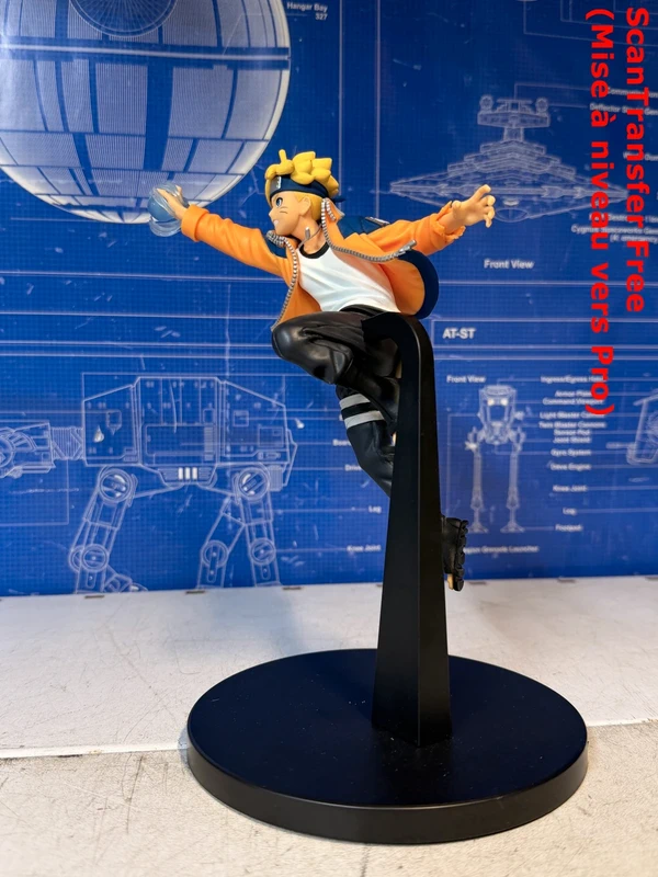 Figurine Boruto en pose d'action avec socle — photo 2