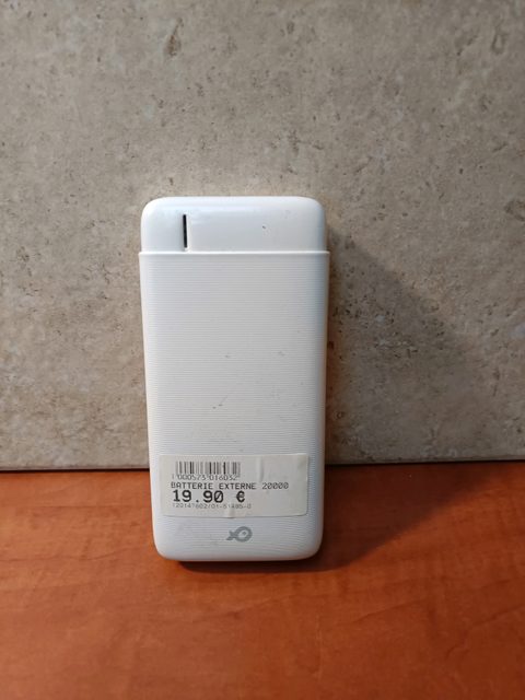 Batterie externe 20 000 mAh - blanc