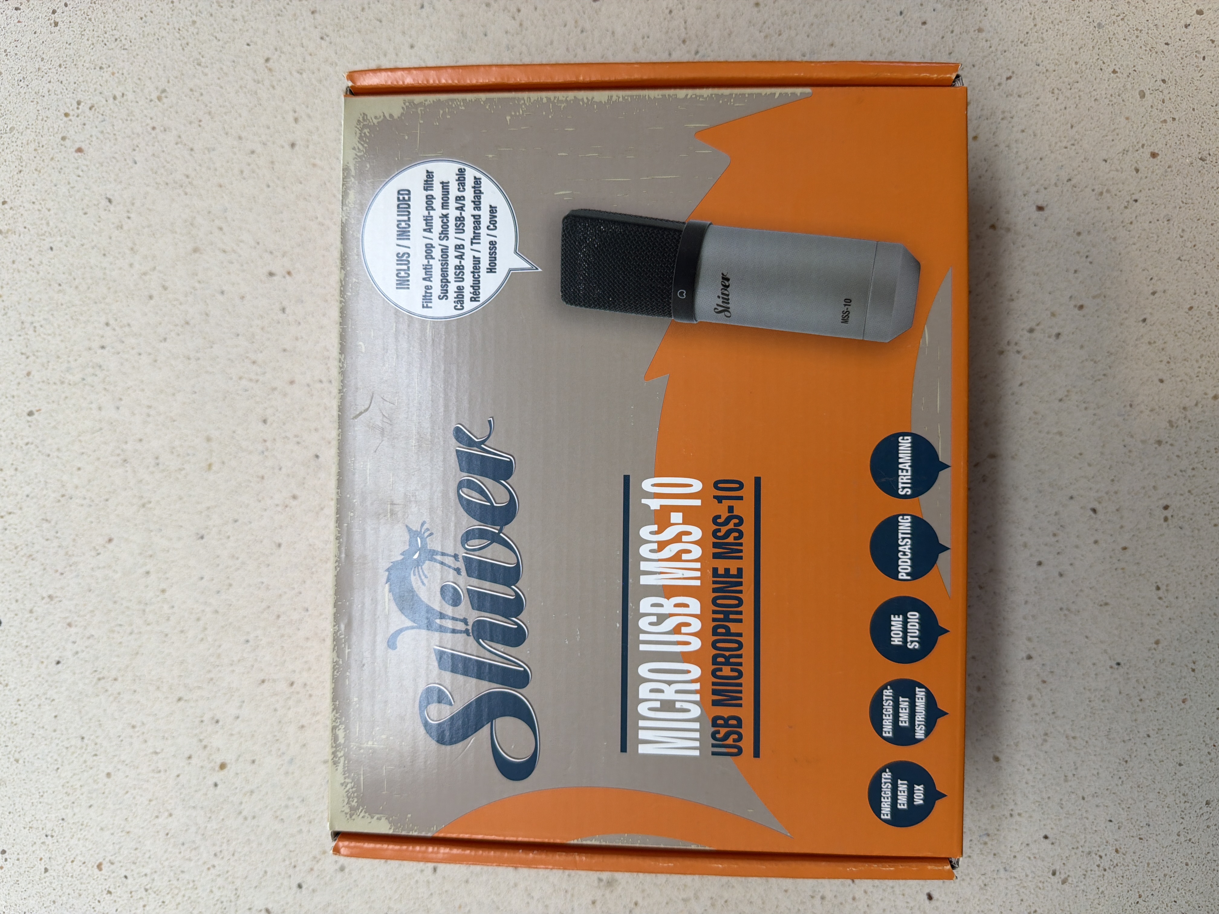 Microphone USB MSS-10 Shiver Stream / ASMR / Podcast / Studio