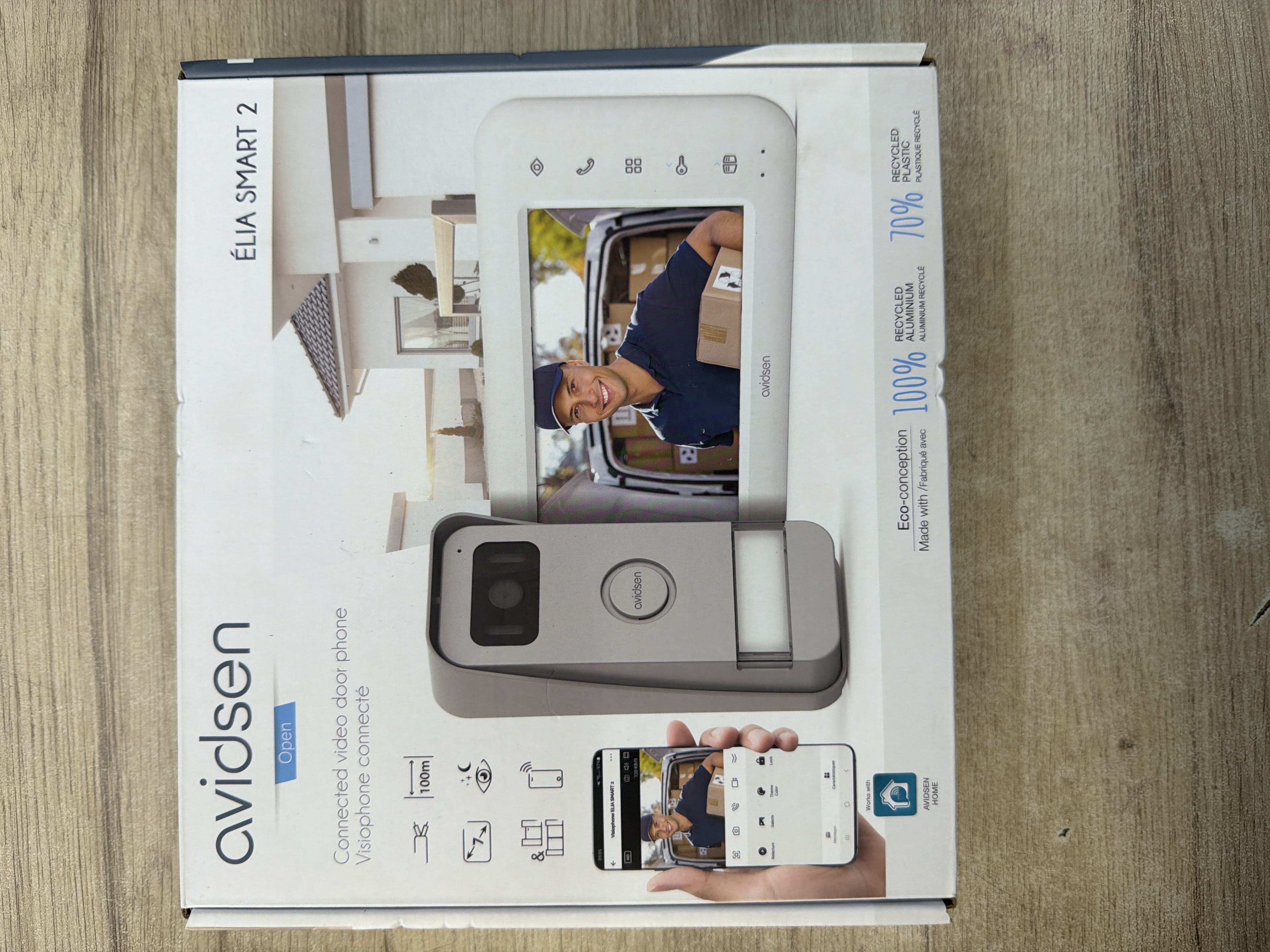 Visiophone filaire connecté AvidsenHome Elia Smart 2 Avidsen