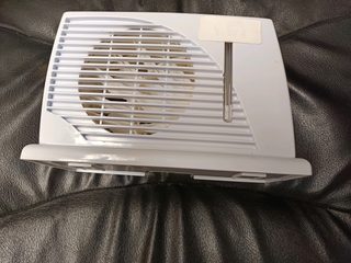 Chauffage soufflant blanc avec thermostat coulissant