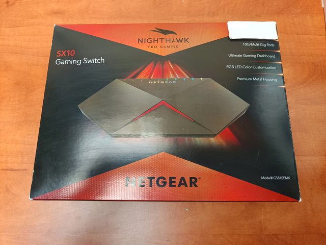 NETGEAR Nighthawk Pro Gaming SX10 (GS810EMX) - Switch réseau 10G/Multi‑Gig