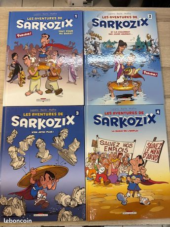 Lot BD Les aventures de Sarkozix volumes 1 à 4