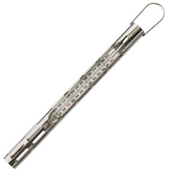 Thermomètre confiseur, gaine inox, Tellier