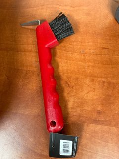 Covalliero cure-pied avec brosse rouge