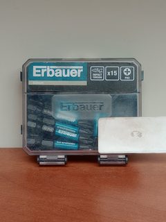 Lot de 15 embouts torsion impact ph2, Dima. 50 mm - Erbauer