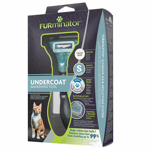 FURminator Undercoat deShedding Tool pour chat poils courts taille S