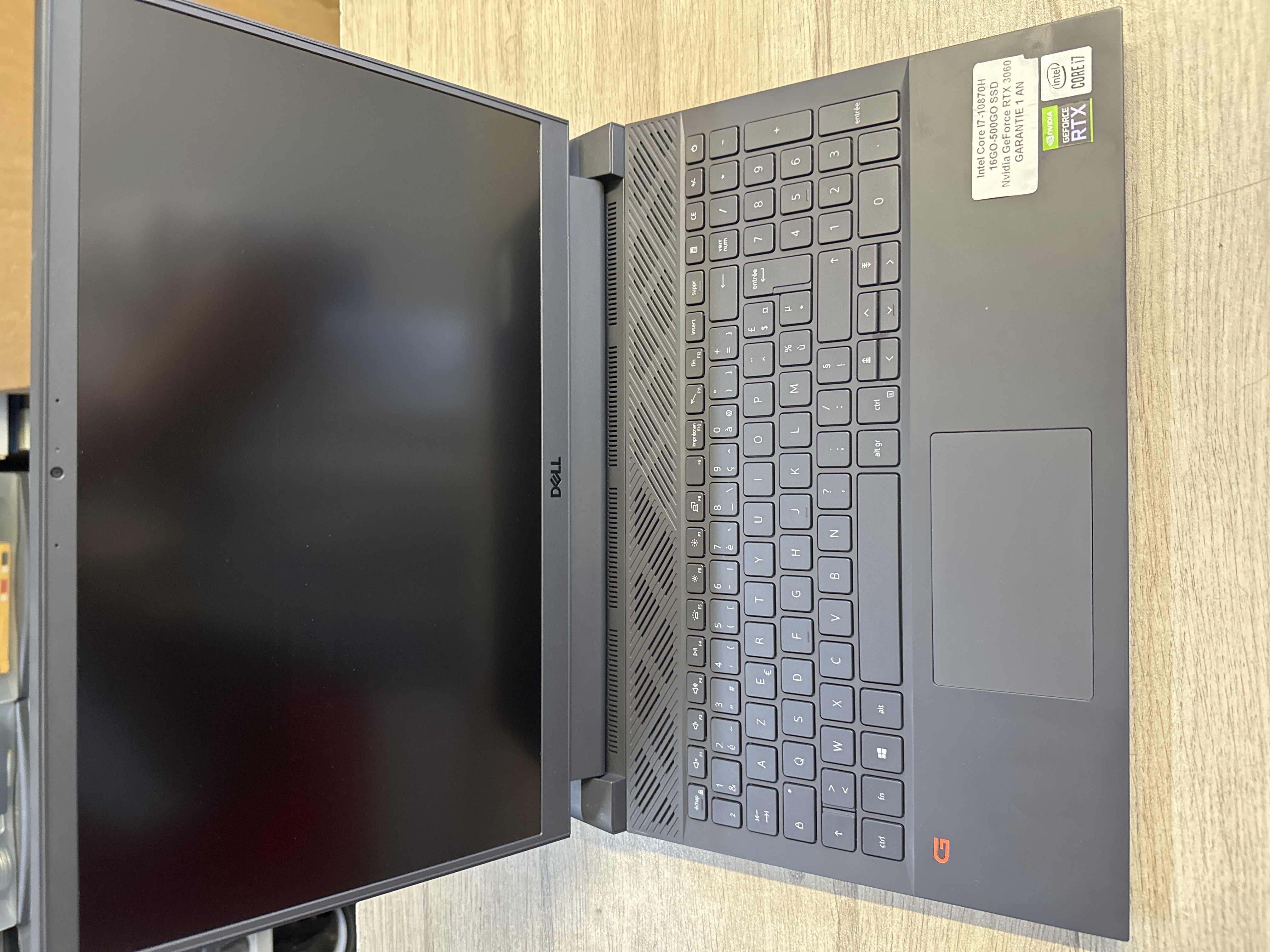 Dell ordinateur portable gaming Intel Core i7, Nvidia GeForce RTX