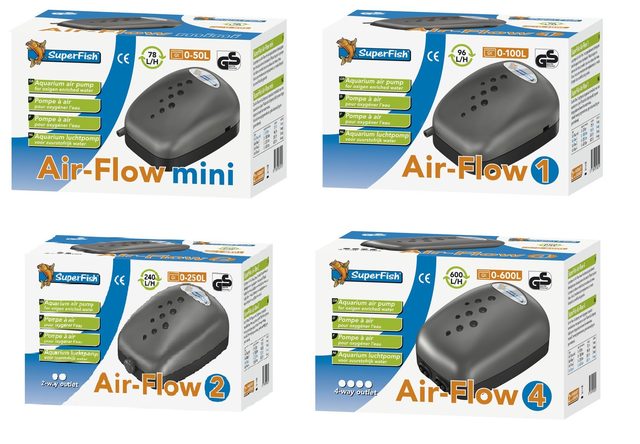 Superfish Air-Flow 4 Pompe À Air - 600 L/H