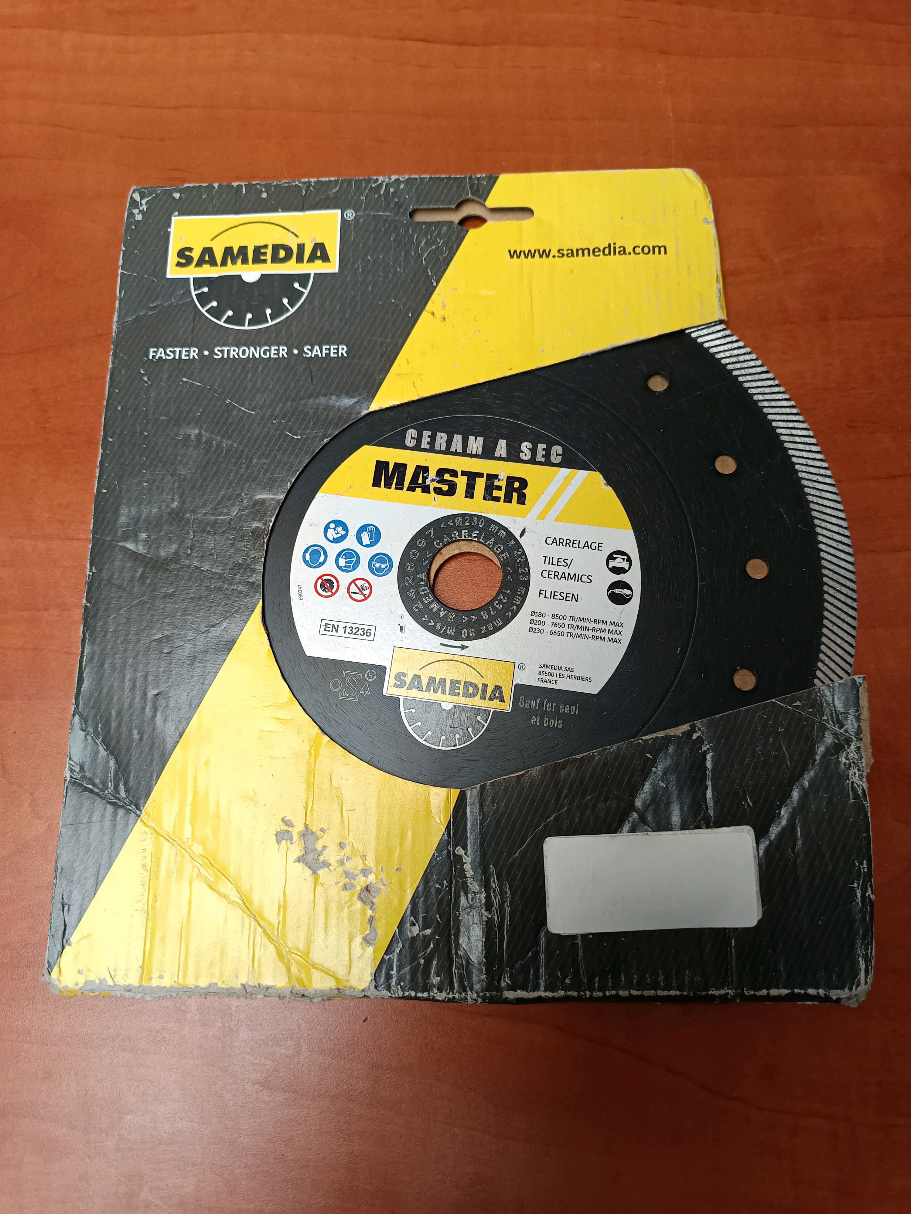 Disque diamant SAMEDIA MASTER Ceram à Sec pour carrelage
