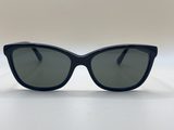 Lunettes de soleil œil-de-chat à monture foncée — photo 1
